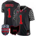 Men's Ohio State Buckeyes 100th Anniversary Patch Vapor Limited Jersey - All Stitched