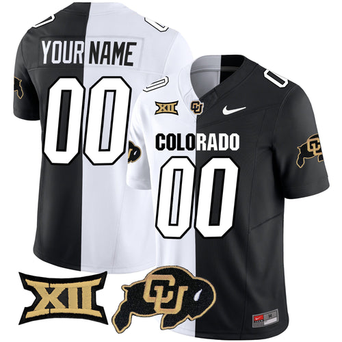 Custom Name/Gender Colorado Buffaloes Vapor Limited Jersey V2 - Big 12 XII Patch - All Stitched