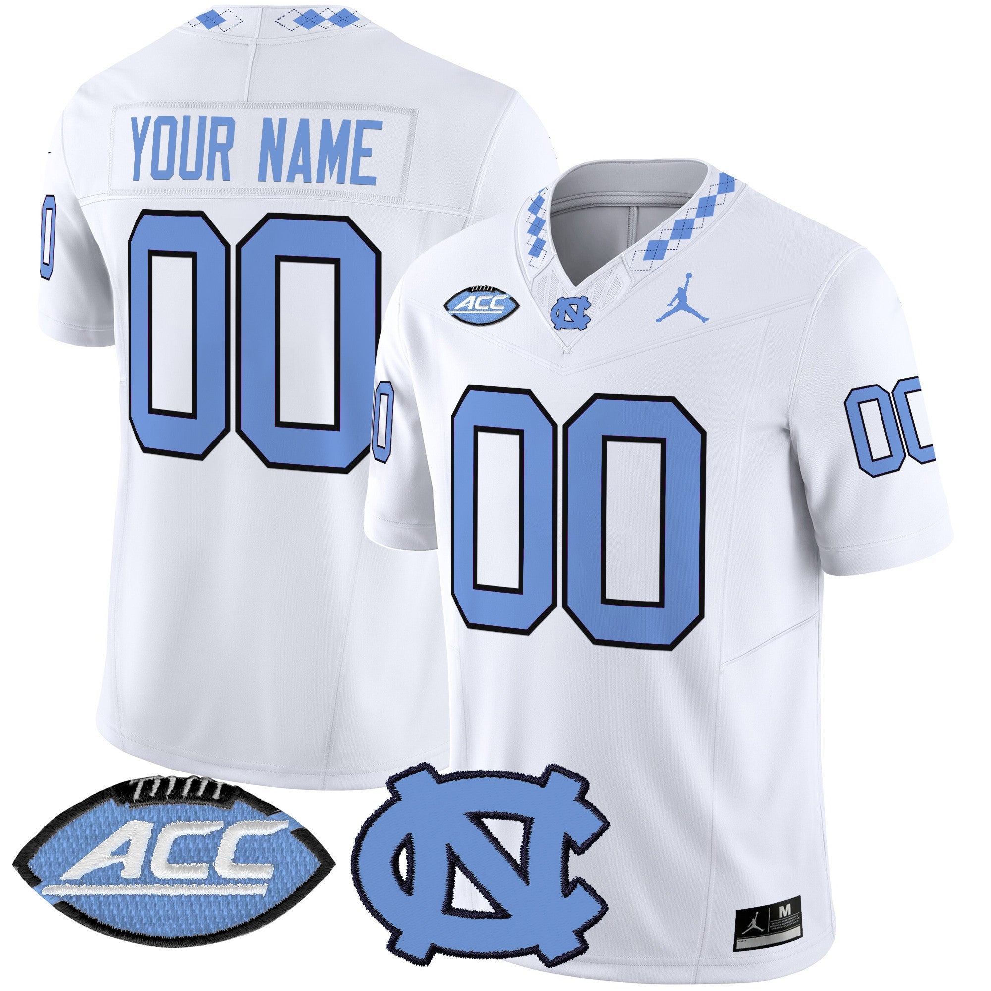 Custom Gender/Name North Carolina Tar Heels 2024 Vapor Limited Jersey - All Stitched