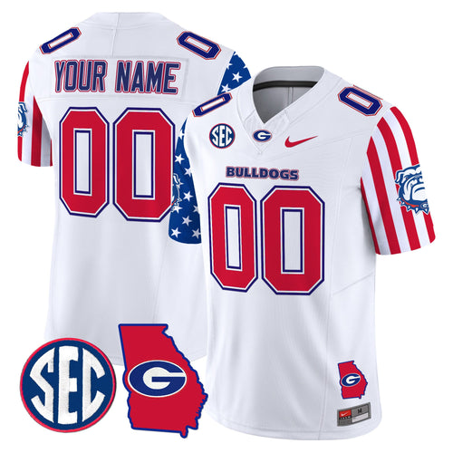 Custom Gender/Name Georgia Bulldogs American Style Vapor Limited Jersey - All Stitched