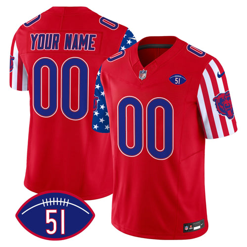 Custom Name/Gender Bears American Style Vapor Limited Jersey - All Stitched