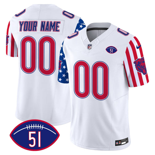 Custom Name/Gender Bears American Style Vapor Limited Jersey - All Stitched