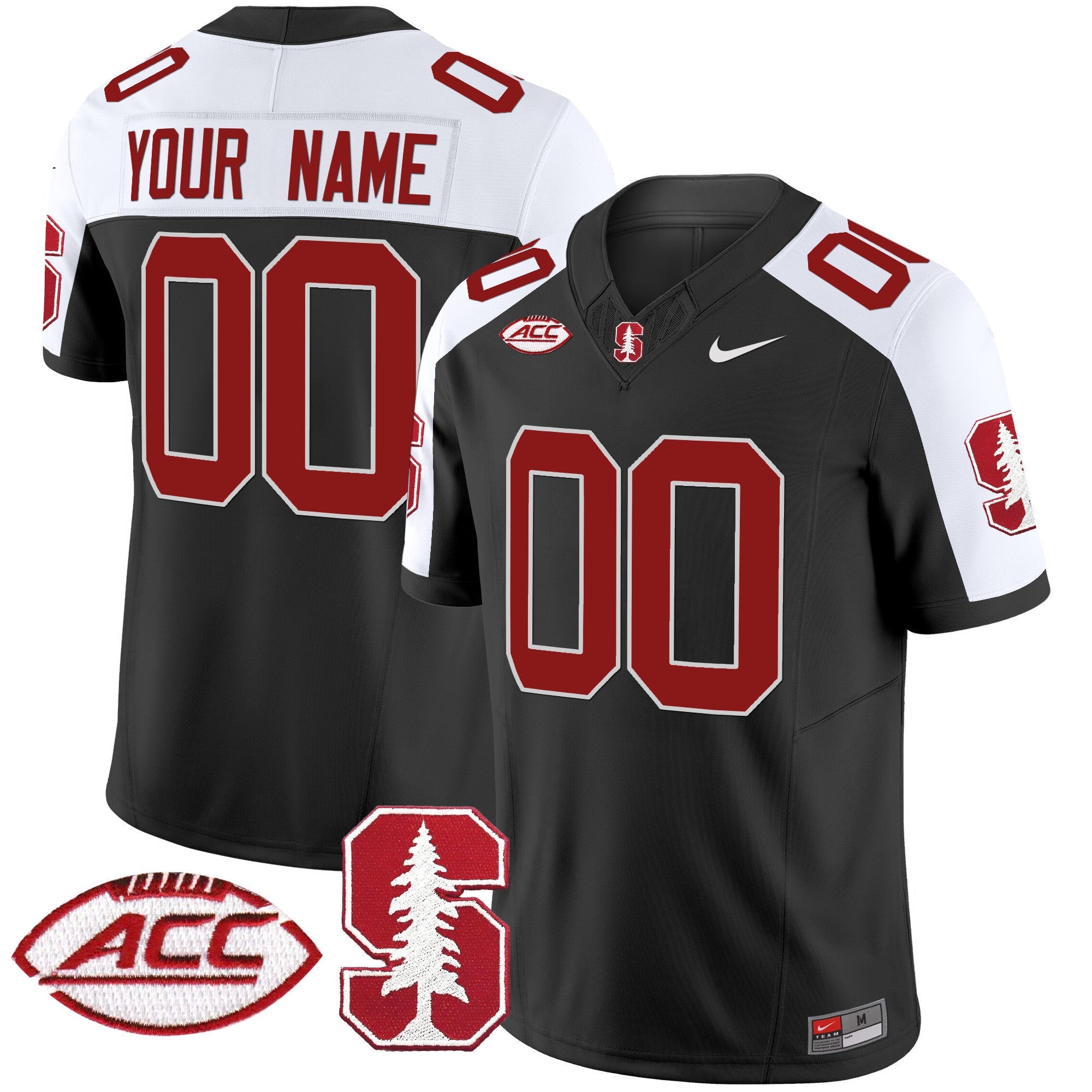 Stanford Cardinal 2024 ACC Patch Vapor Limited Custom Jersey - All Stitched