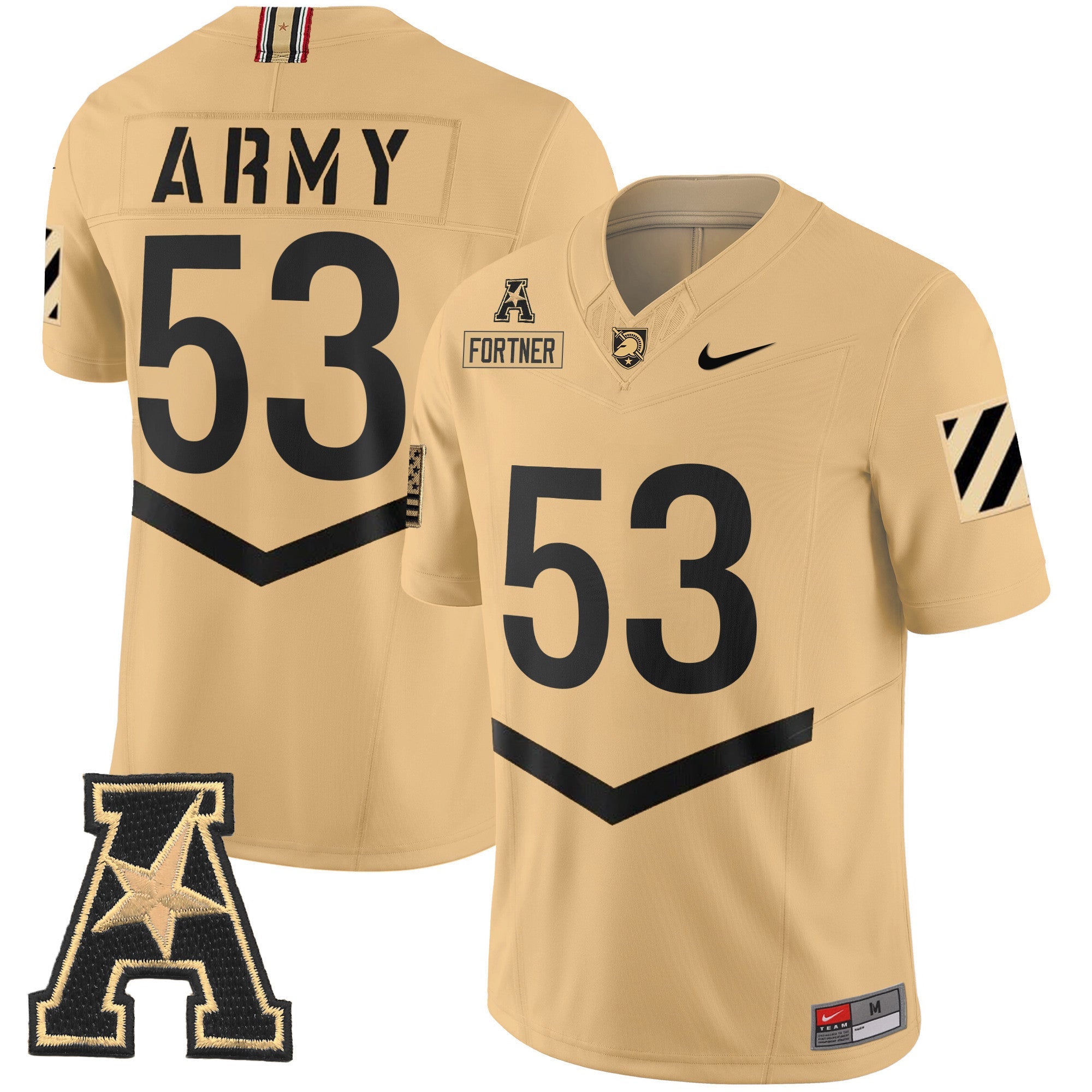 Men's Army Black Knights 2024 Vapor Limited Jersey - AAC Patch - All Stitched
