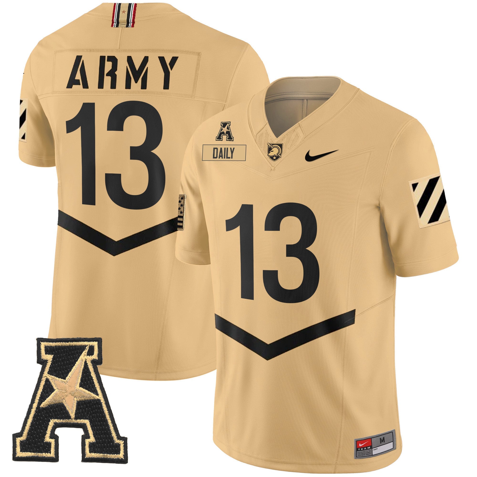 Men's Army Black Knights 2024 Vapor Limited Jersey - AAC Patch - All Stitched