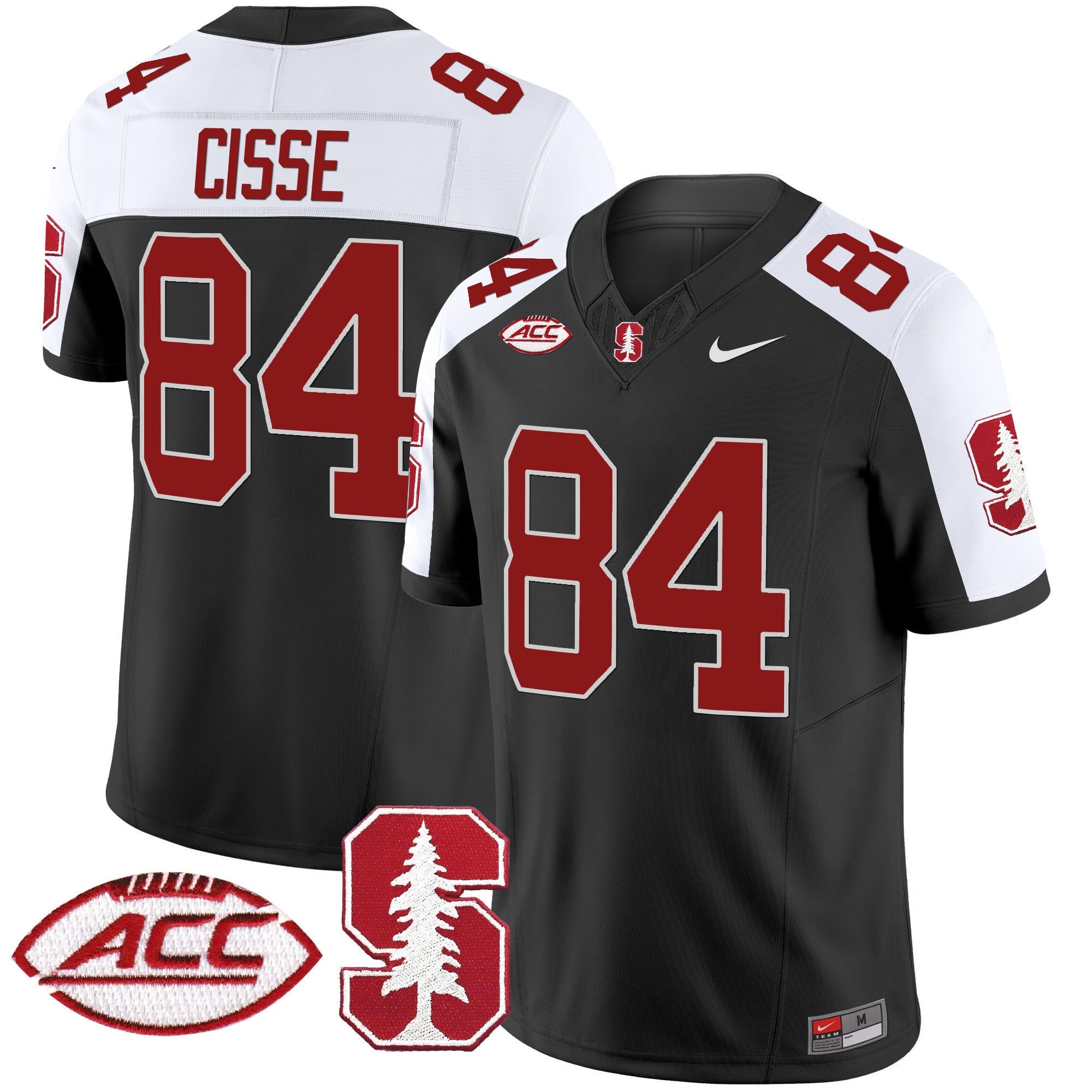 Men's Stanford Cardinal 2024 ACC Patch Vapor Limited Jersey - All Stitched