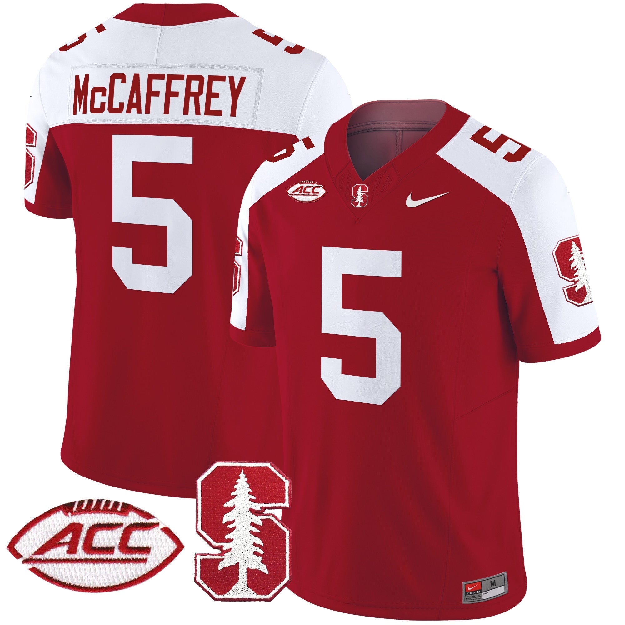 Men's Stanford Cardinal 2024 ACC Patch Vapor Limited Jersey - All Stitched