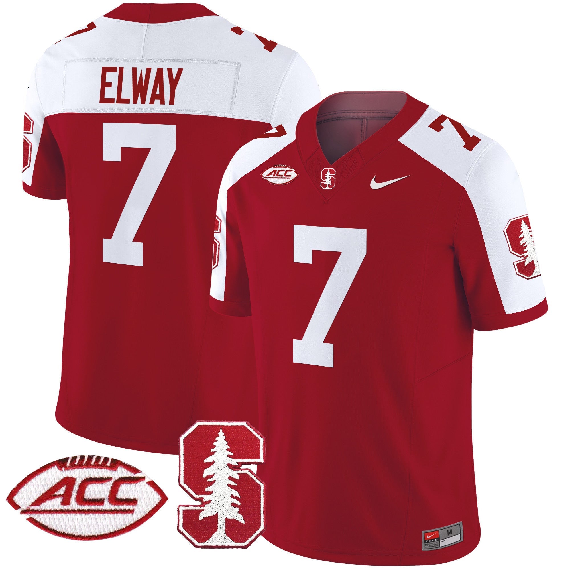 Men's Stanford Cardinal 2024 ACC Patch Vapor Limited Jersey - All Stitched