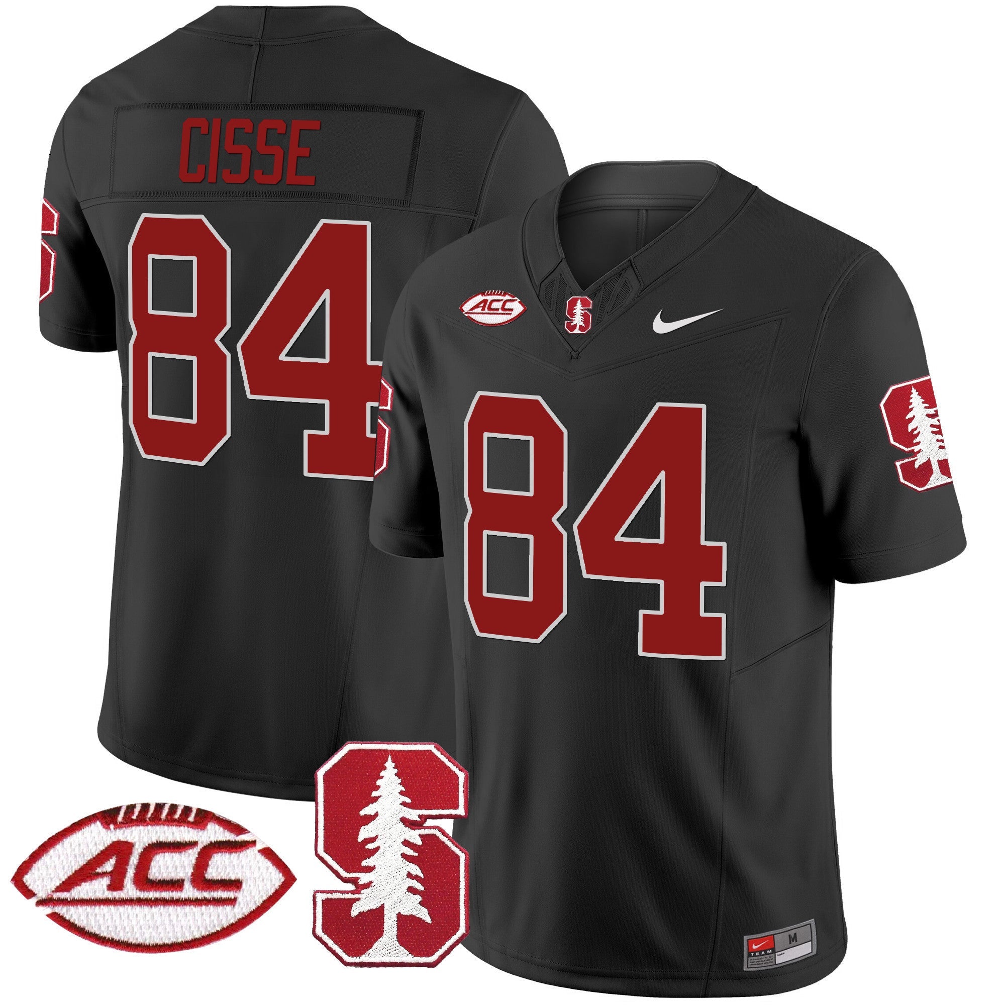 Men's Stanford Cardinal 2024 ACC Patch Vapor Limited Jersey - All Stitched