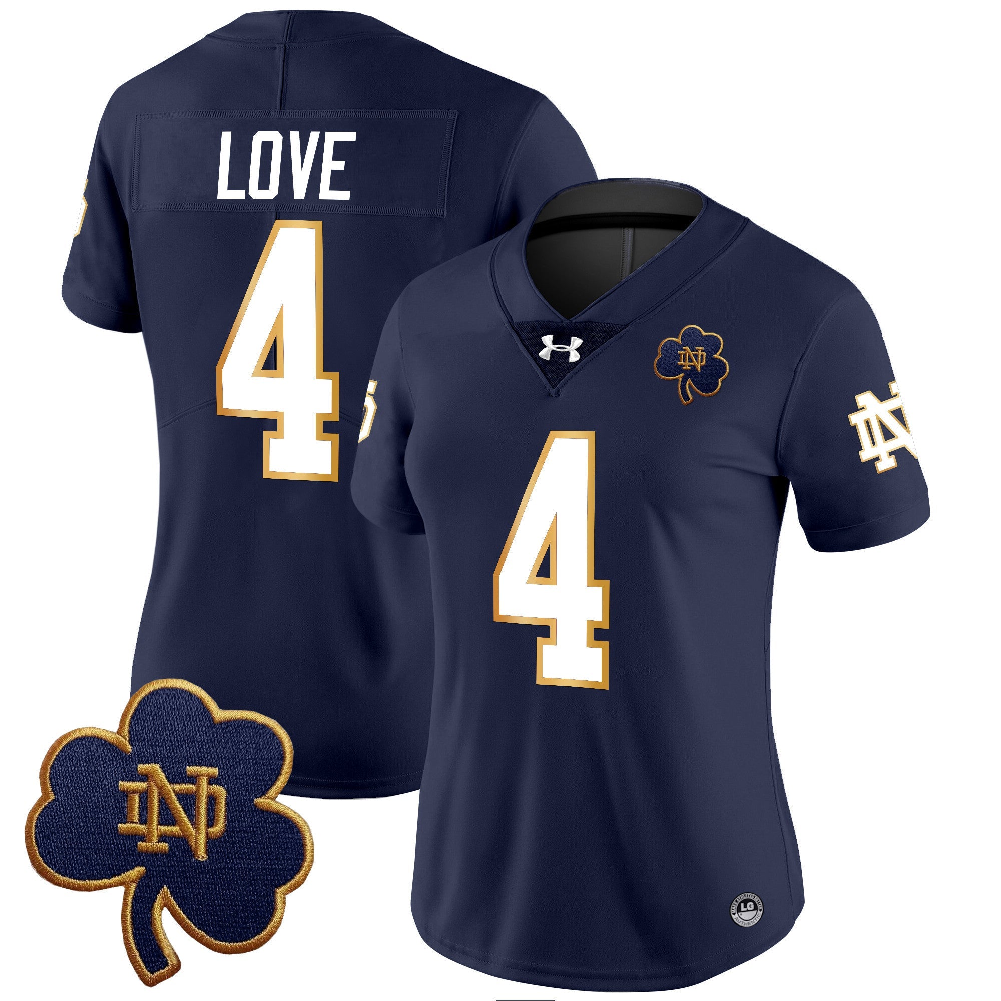 Women's Notre Dame Fighting Irish 2024 Vapor Limited Jersey V3 - All Stitched