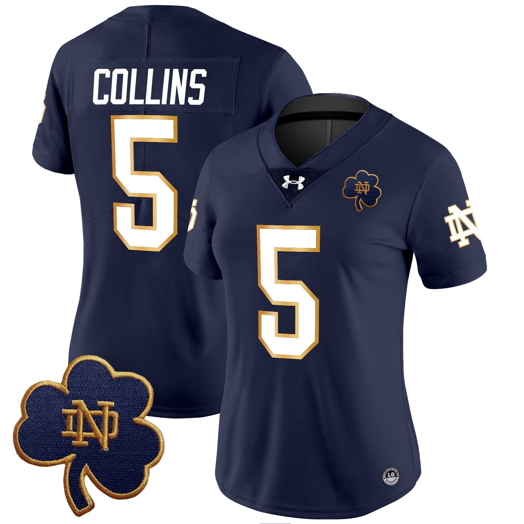 Women's Notre Dame Fighting Irish 2024 Vapor Limited Jersey V3 - All Stitched