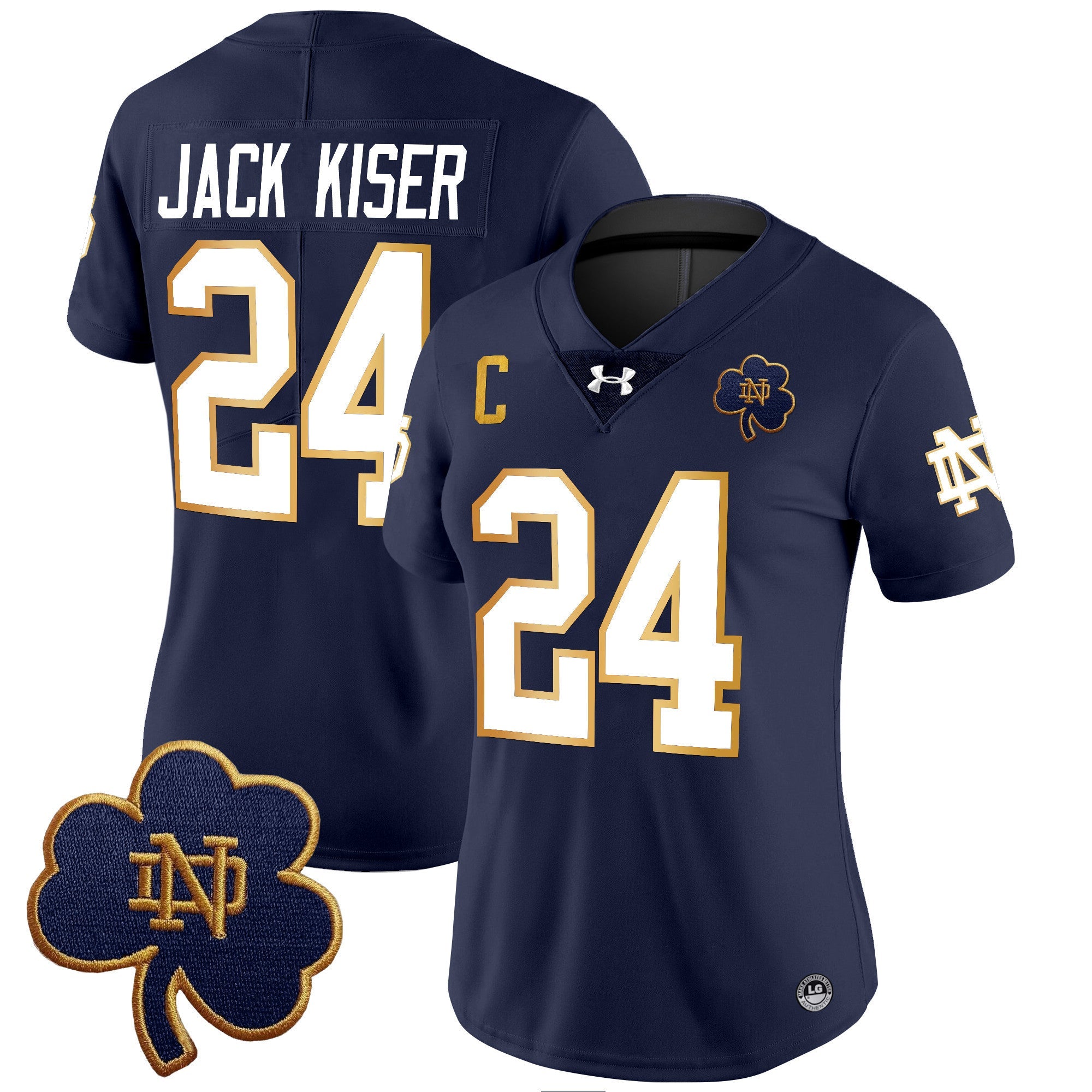 Women's Notre Dame Fighting Irish 2024 Vapor Limited Jersey V3 - All Stitched