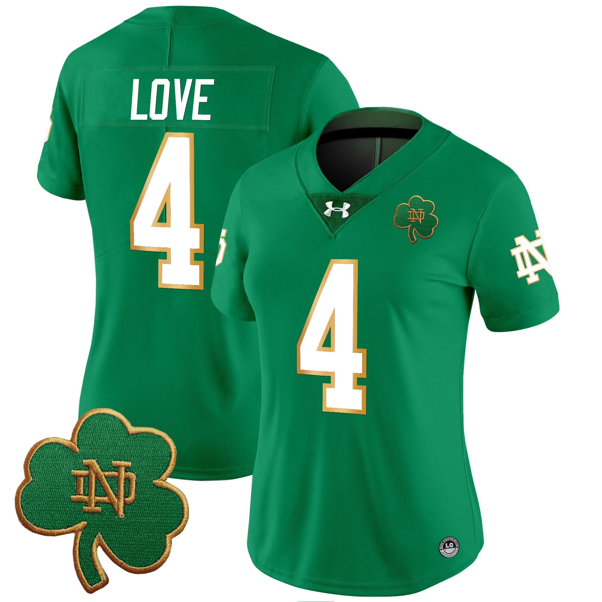 Women's Notre Dame Fighting Irish 2024 Vapor Limited Jersey V3 - All Stitched