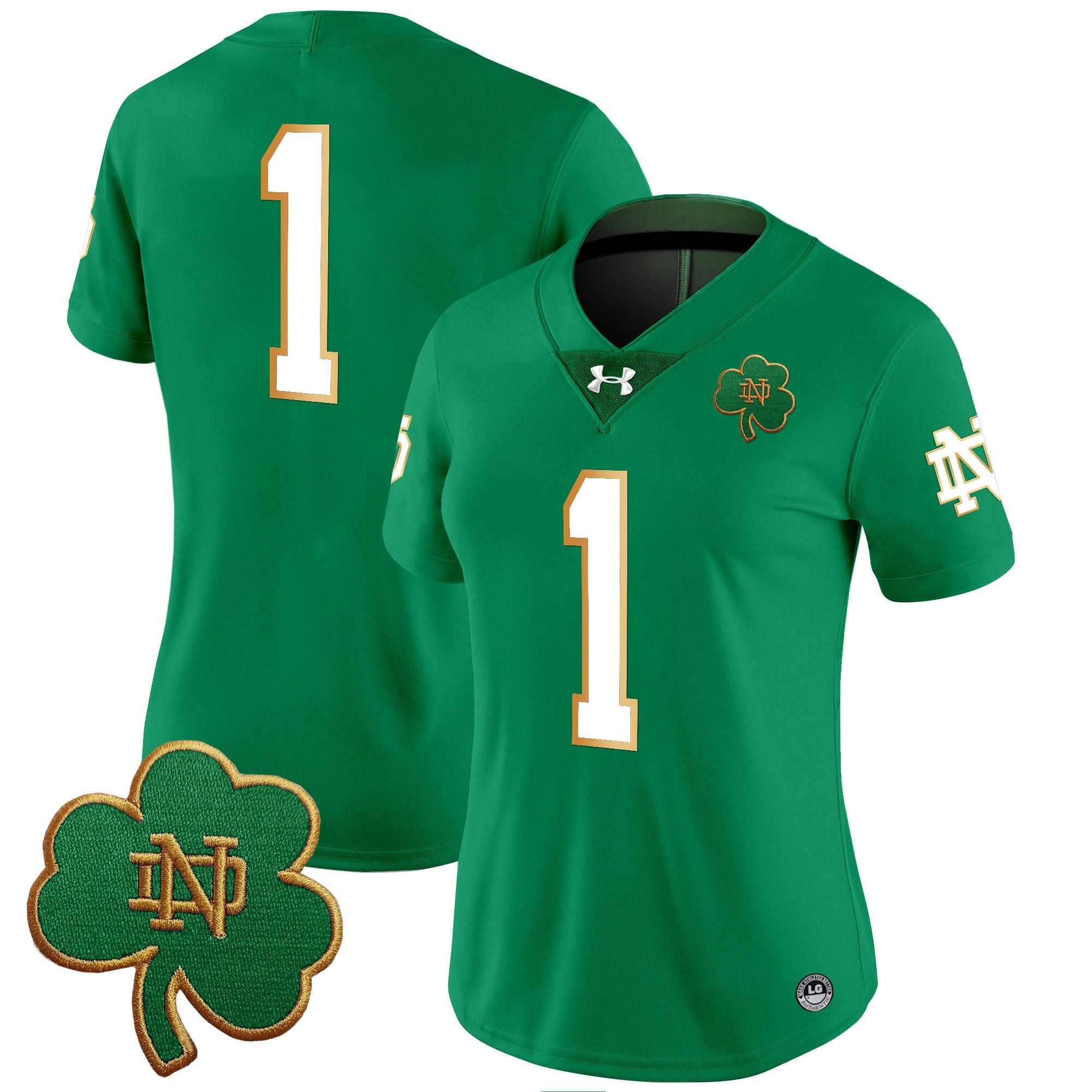 Women's Notre Dame Fighting Irish 2024 Vapor Limited Jersey V3 - All Stitched