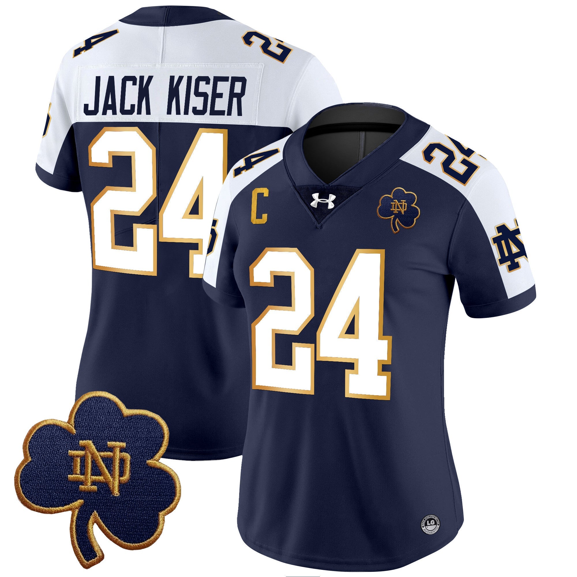 Women's Notre Dame Fighting Irish 2024 Vapor Limited Jersey V3 - All Stitched