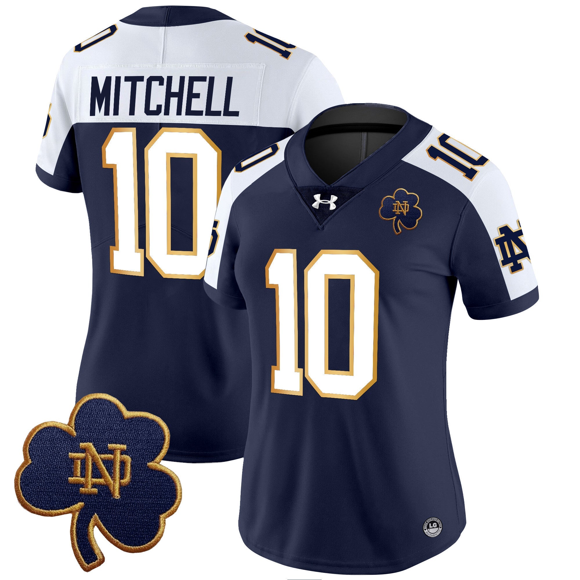 Women's Notre Dame Fighting Irish 2024 Vapor Limited Jersey V3 - All Stitched
