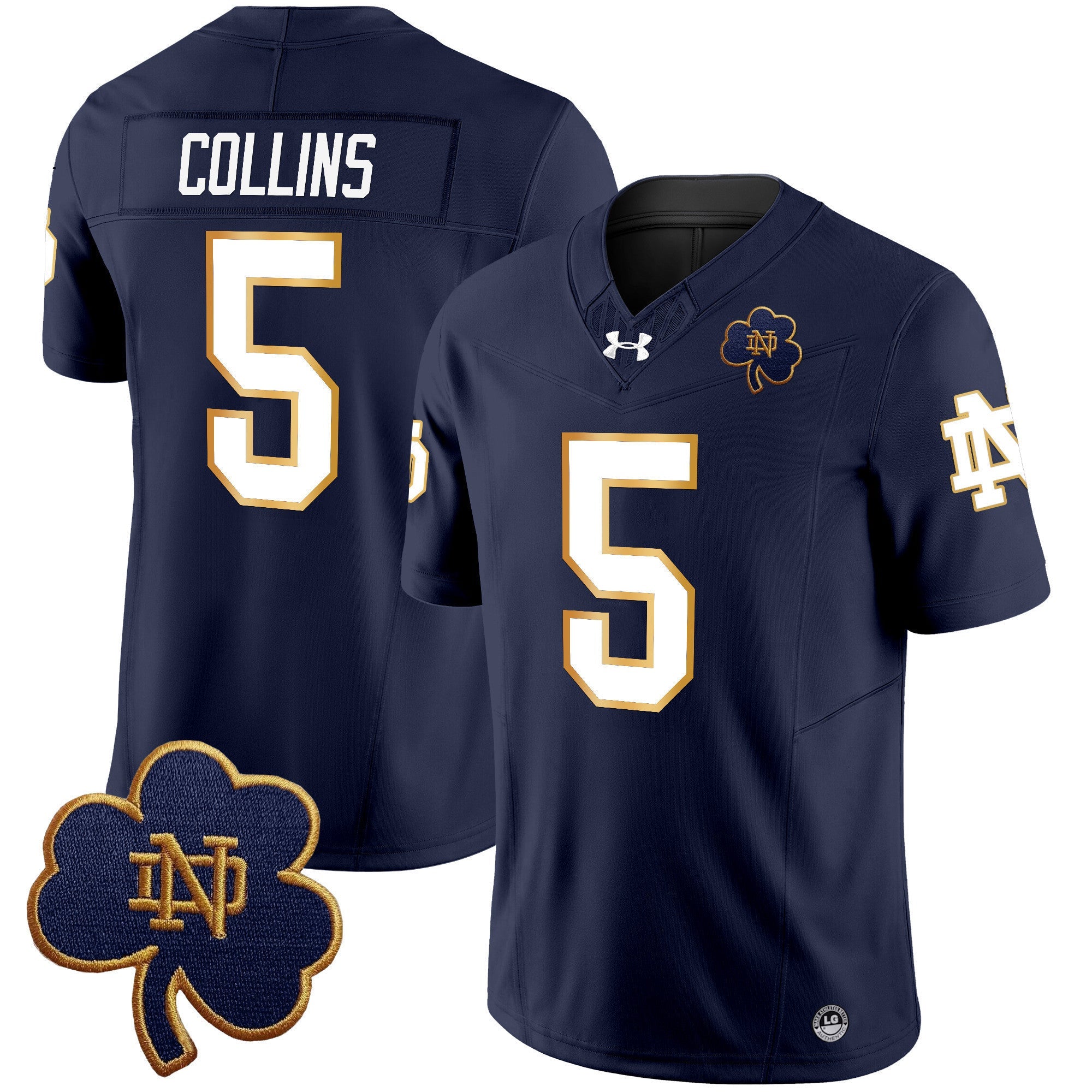 Men's Notre Dame Fighting Irish 2024 Vapor Limited Jersey V3 - All Stitched