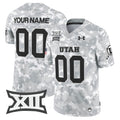Utah Utes 2024 Salute to Service Vapor Limited Custom Jersey - Arctic Camo - All Stitched