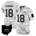Ohio State Buckeyes 2024 Salute to Service Vapor Limited Jersey - Arctic Camo - All Stitched