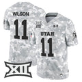 Utah Utes 2024 Salute to Service Vapor Limited Jersey - Arctic Camo - All Stitched