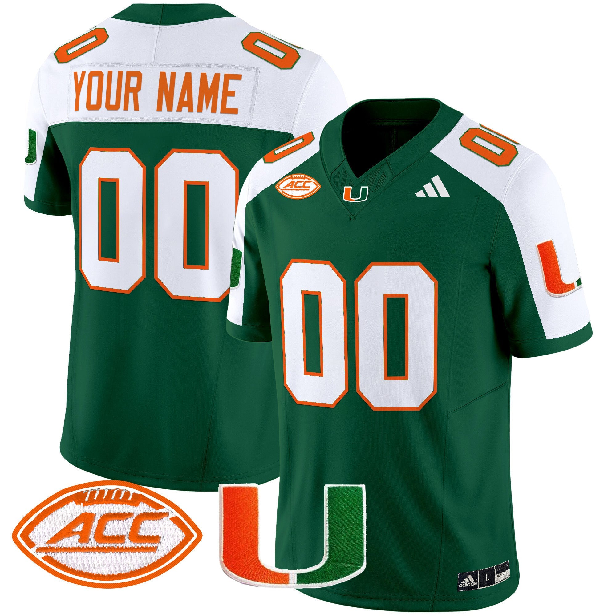 Miami Hurricanes 2024 Vapor Limited Custom Jersey - All Stitched