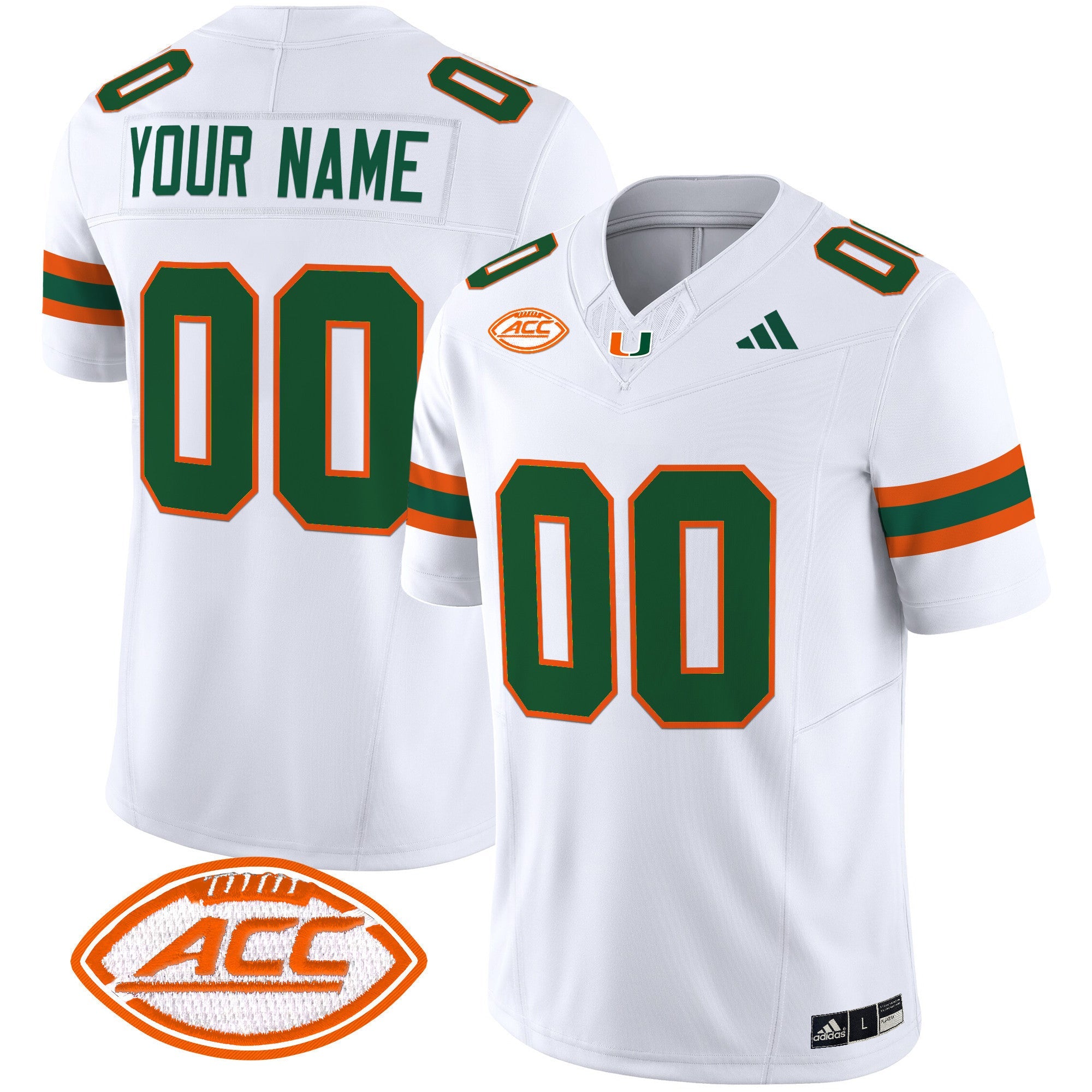 Miami Hurricanes 2024 Vapor Limited Custom Jersey - All Stitched