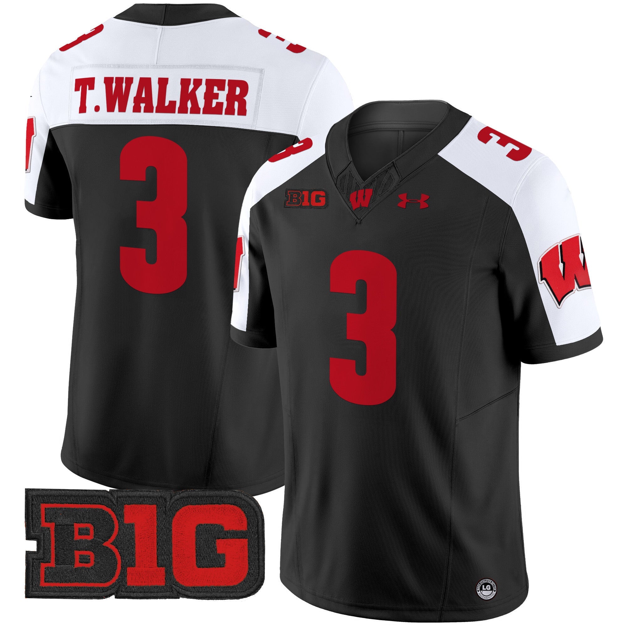 Men's Wisconsin Badgers 2024 Vapor Limited Jersey - All Stitched
