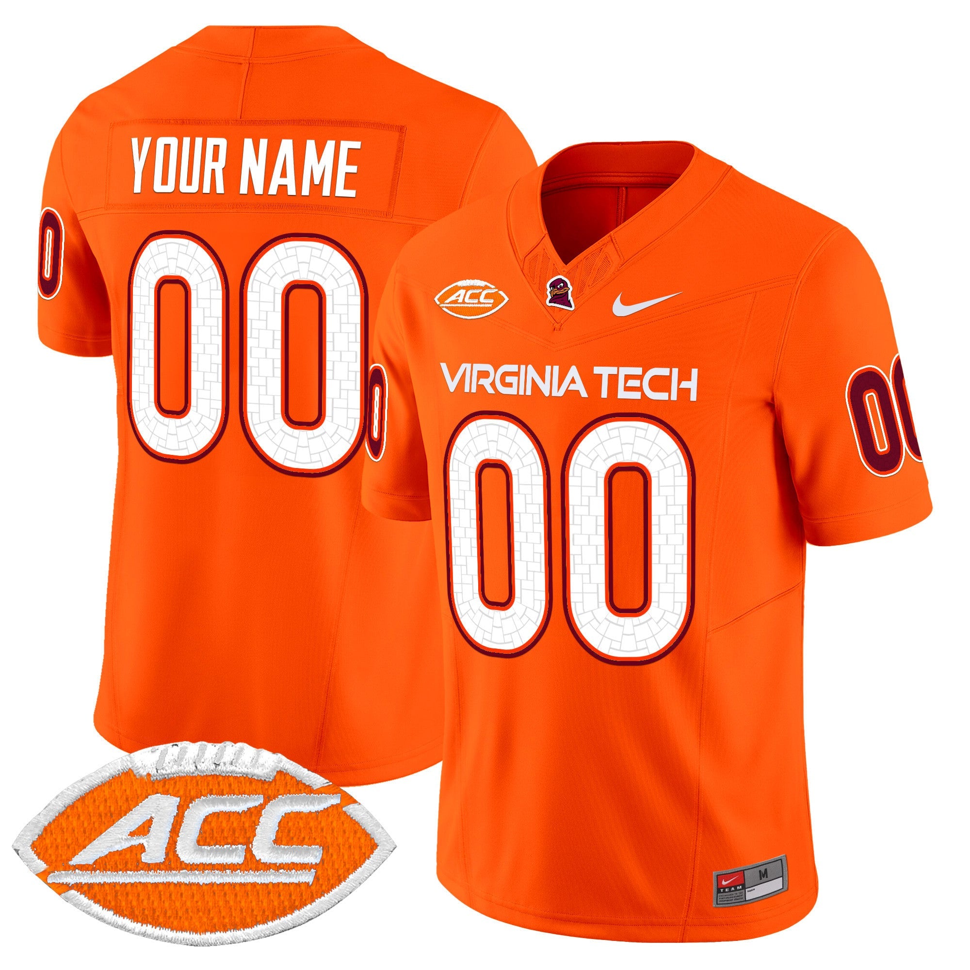 Virginia Tech Hokies 2024 Vapor Limited Custom Jersey - All Stitched