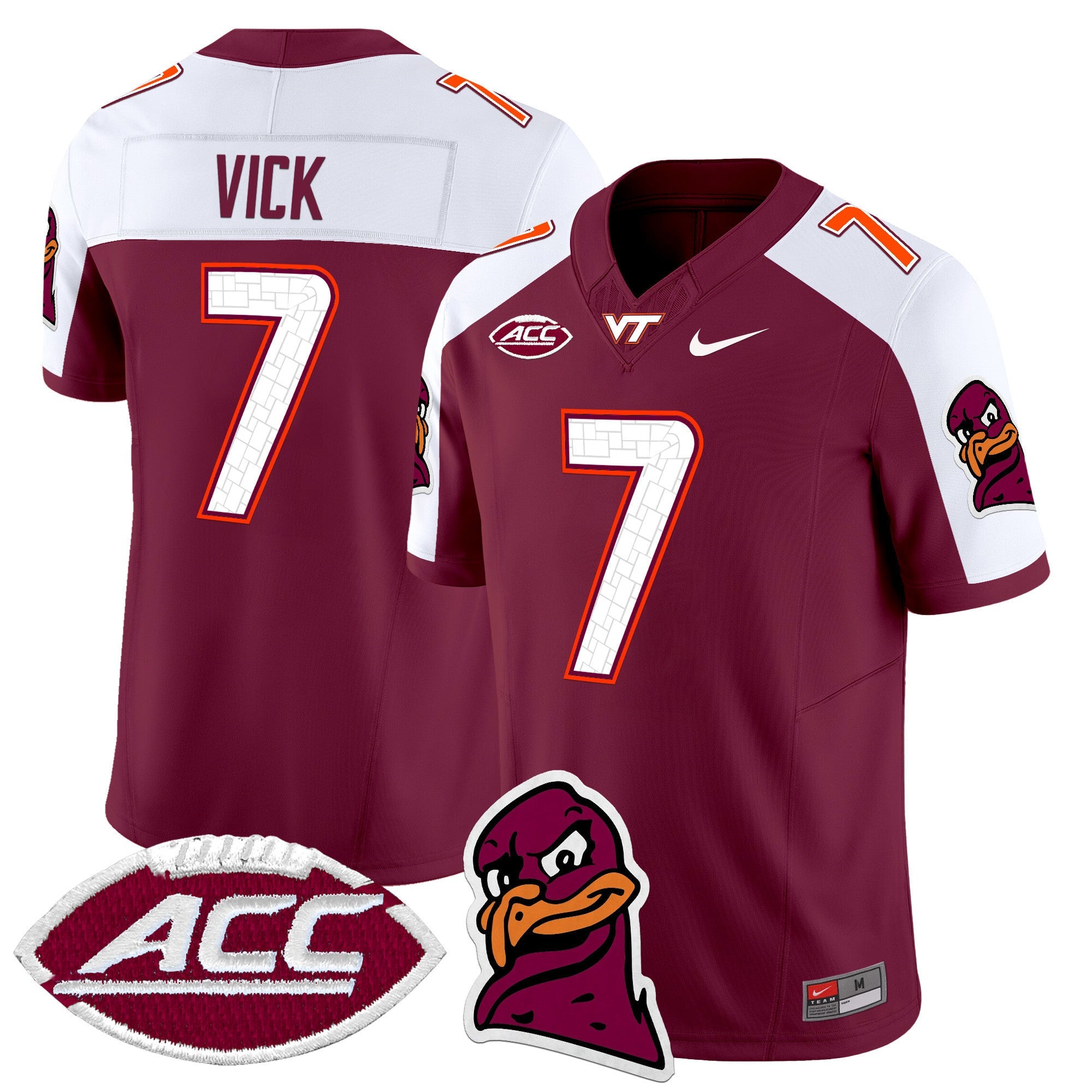 Men's Virginia Tech Hokies 2024 Vapor Limited Jersey - All Stitched