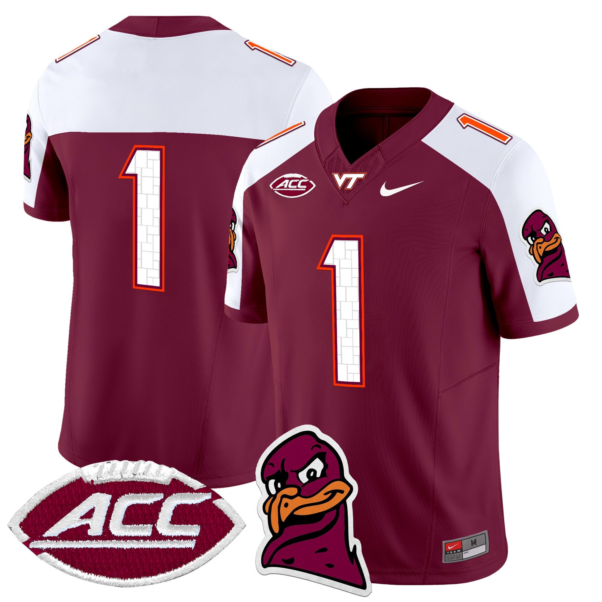 Men's Virginia Tech Hokies 2024 Vapor Limited Jersey - All Stitched