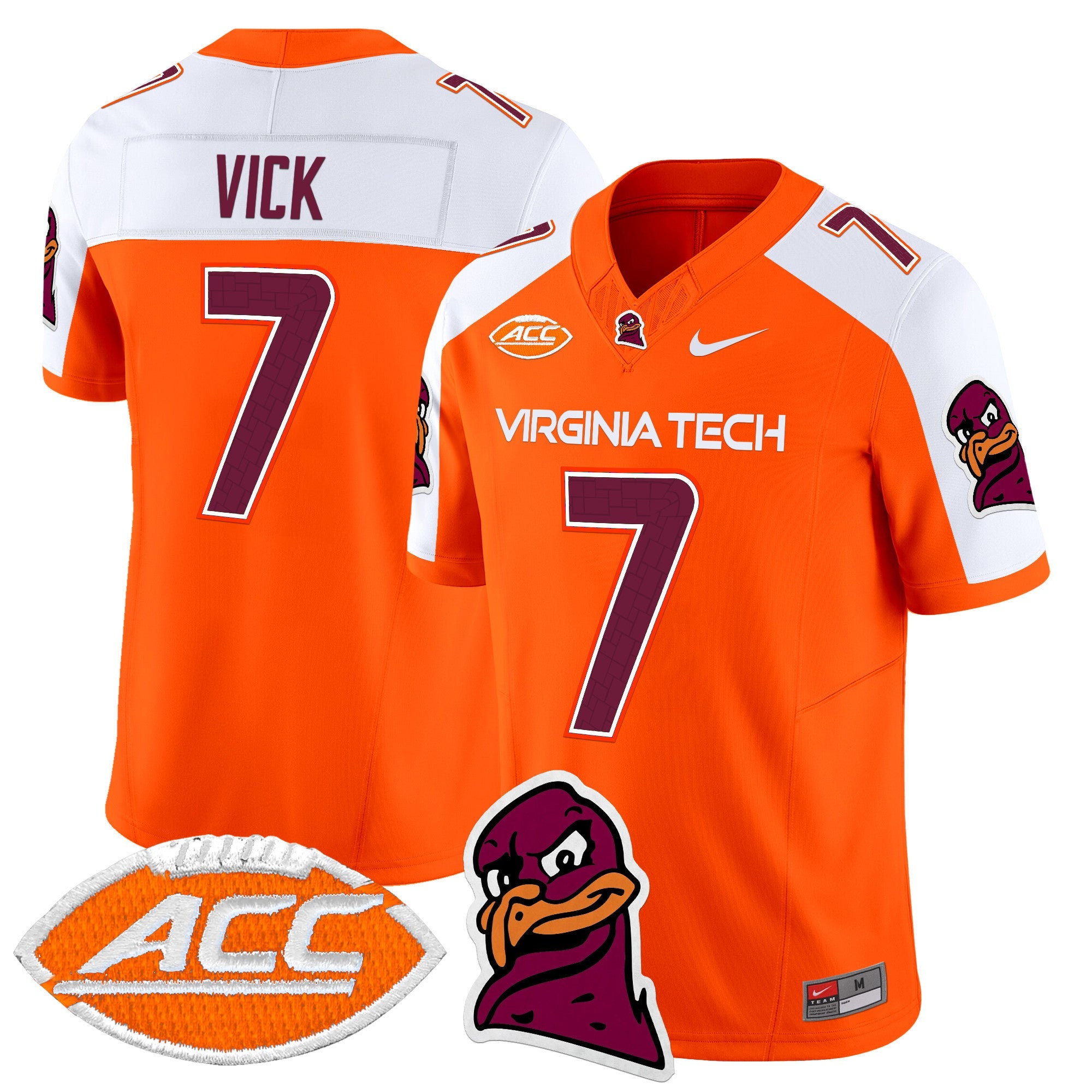 Men's Virginia Tech Hokies 2024 Vapor Limited Jersey - All Stitched