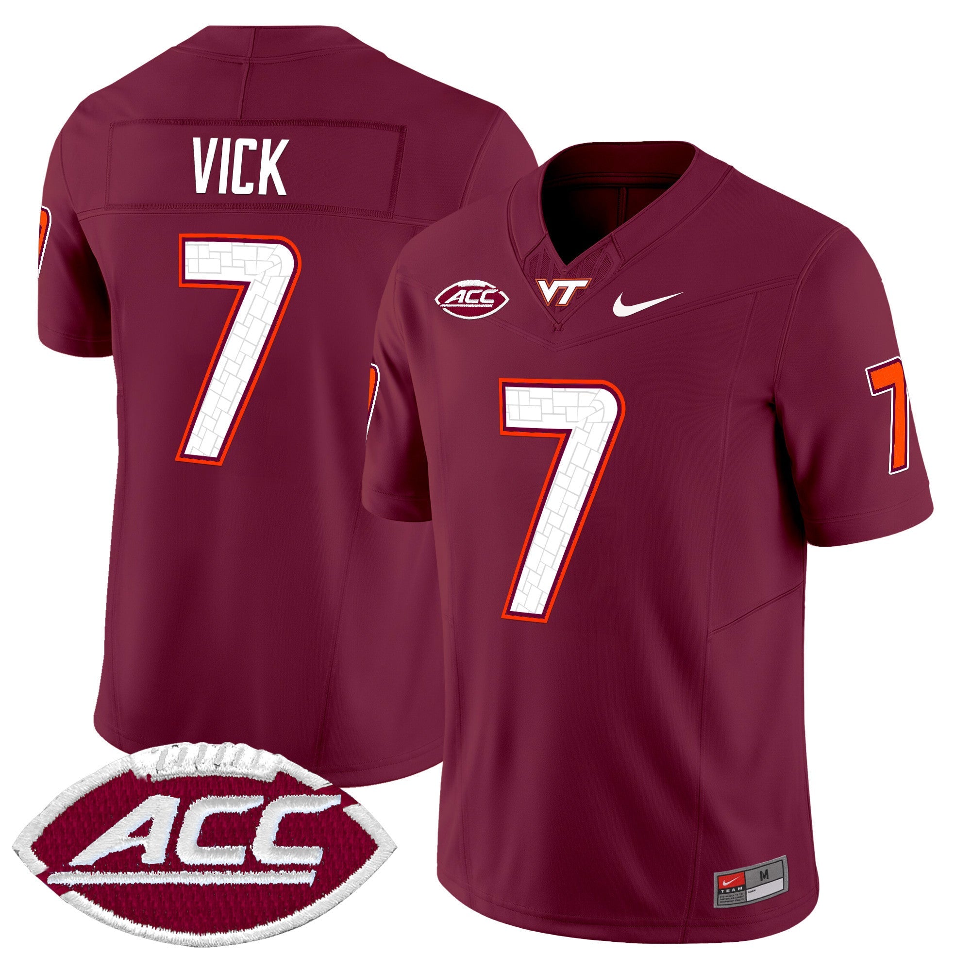 Men's Virginia Tech Hokies 2024 Vapor Limited Jersey - All Stitched