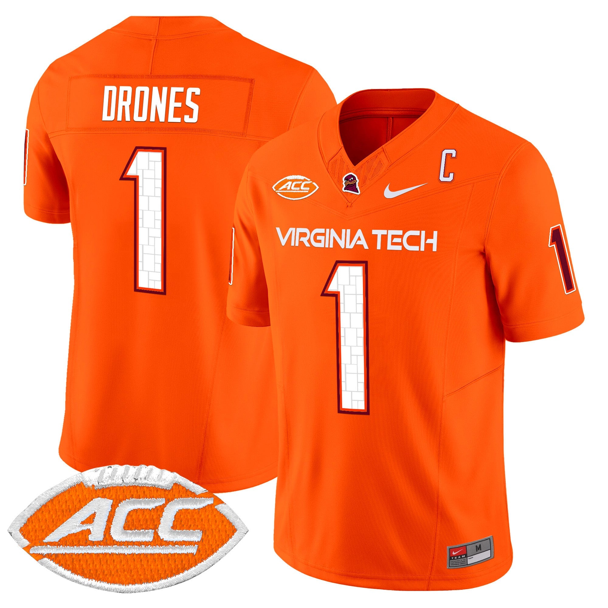 Men's Virginia Tech Hokies 2024 Vapor Limited Jersey - All Stitched