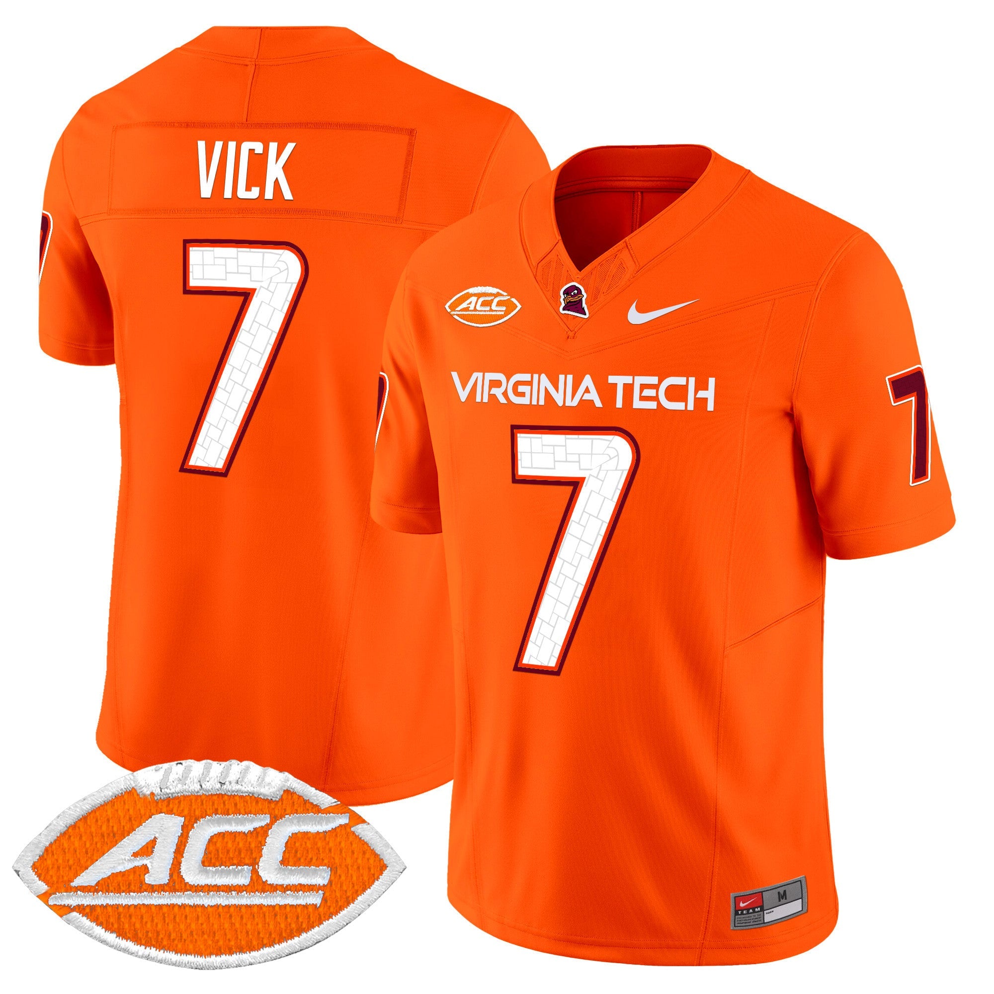 Men's Virginia Tech Hokies 2024 Vapor Limited Jersey - All Stitched