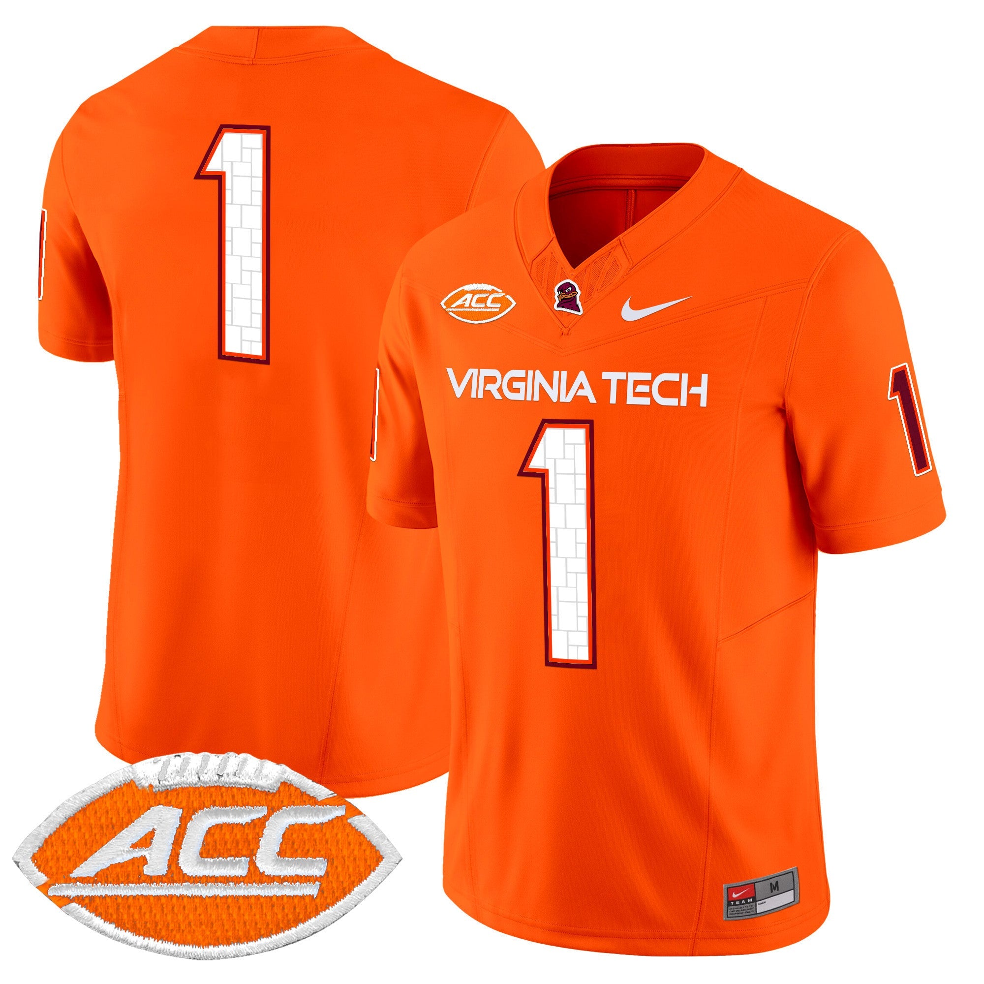 Men's Virginia Tech Hokies 2024 Vapor Limited Jersey - All Stitched