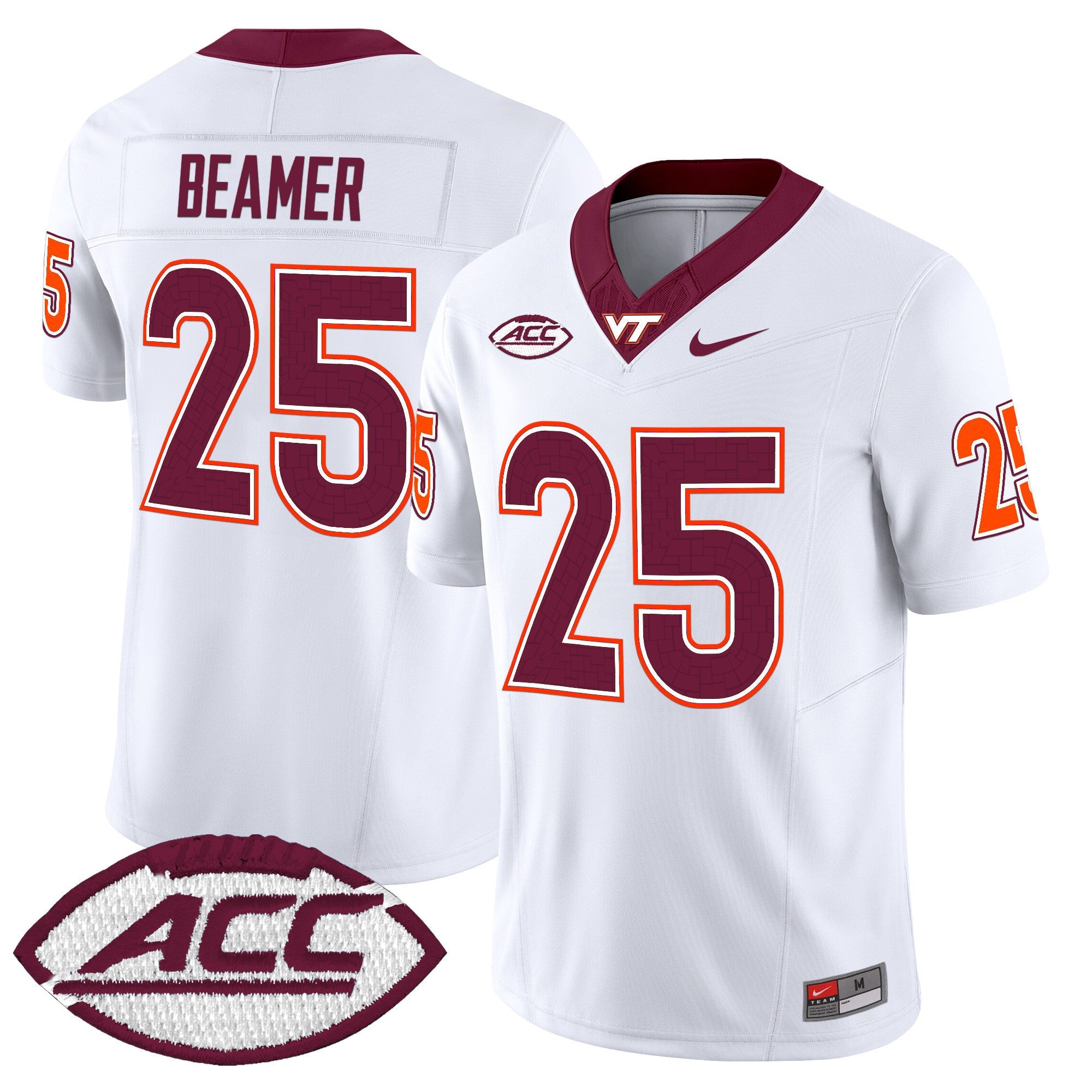 Men's Virginia Tech Hokies 2024 Vapor Limited Jersey - All Stitched