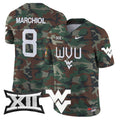 West Virginia Mountaineers 2024 Military Vapor Limited Jersey - All Stitched