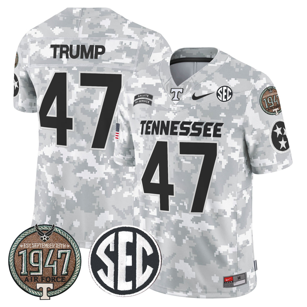 Men's Volunteers 2024 Salute to Service Establishment Year Patch Vapor Limited Jersey - All Stitched