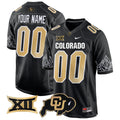 Colorado Buffaloes Big 12 XII Patch Game Custom Jersey - All Stitched