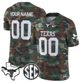 Texas Longhorns 2024 Military Vapor Limited Custom Jersey V2 - All Stitched