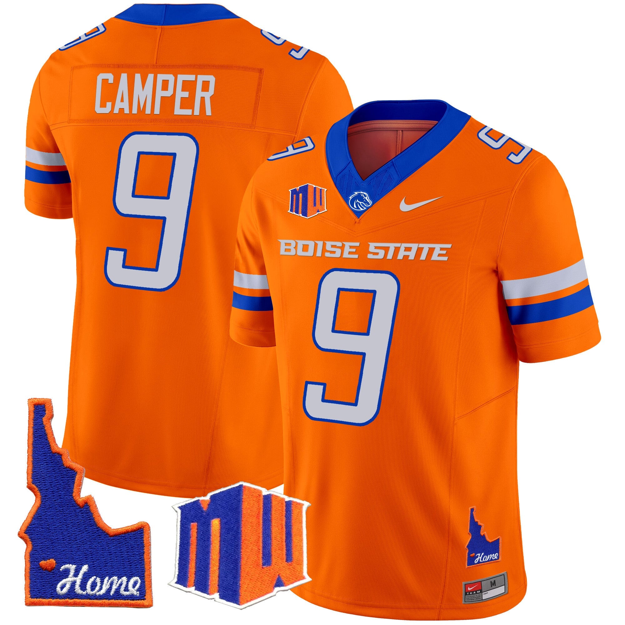 Men's Boise State Broncos 2024 Home Patch Vapor Limited Jersey - All Stitched