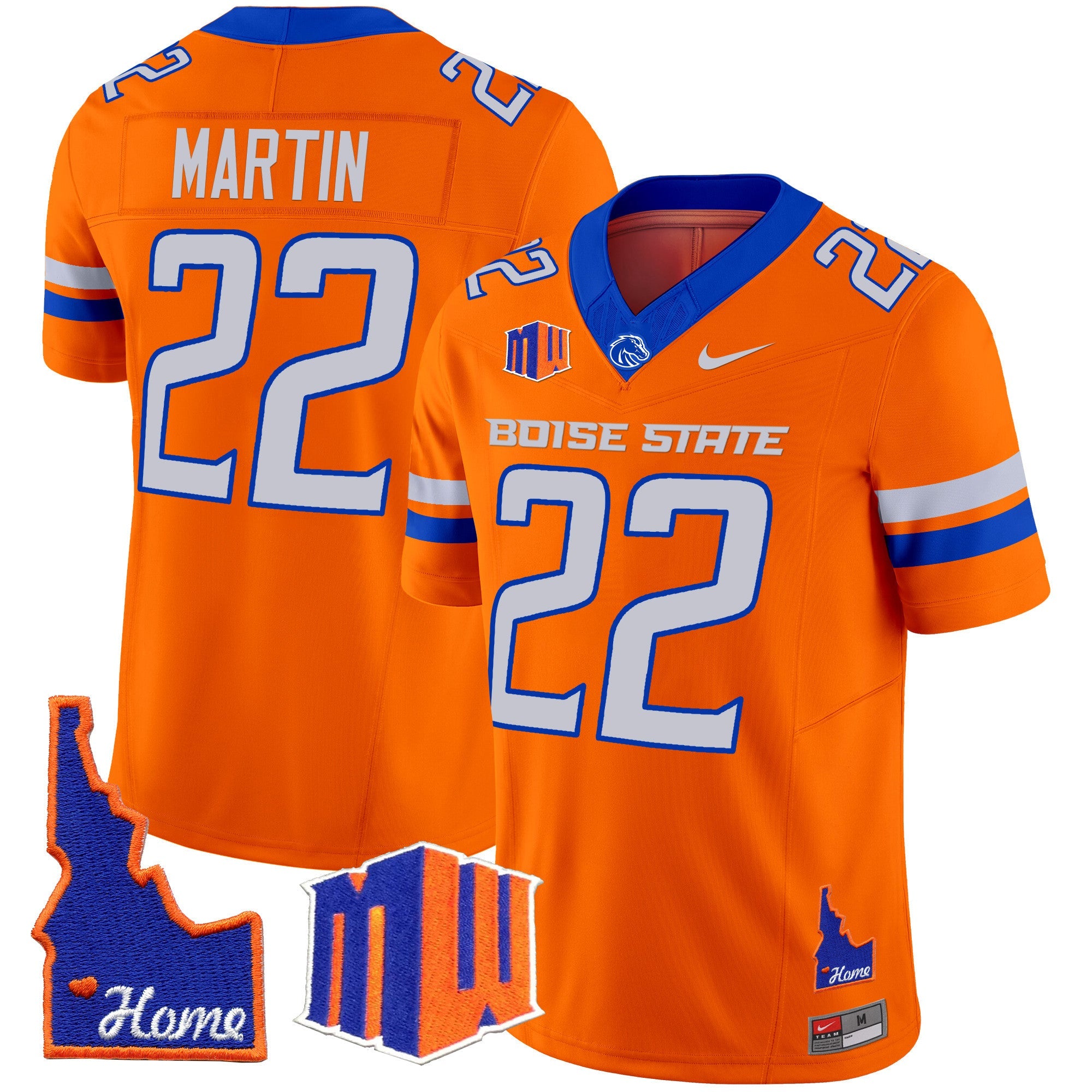 Men's Boise State Broncos 2024 Home Patch Vapor Limited Jersey - All Stitched