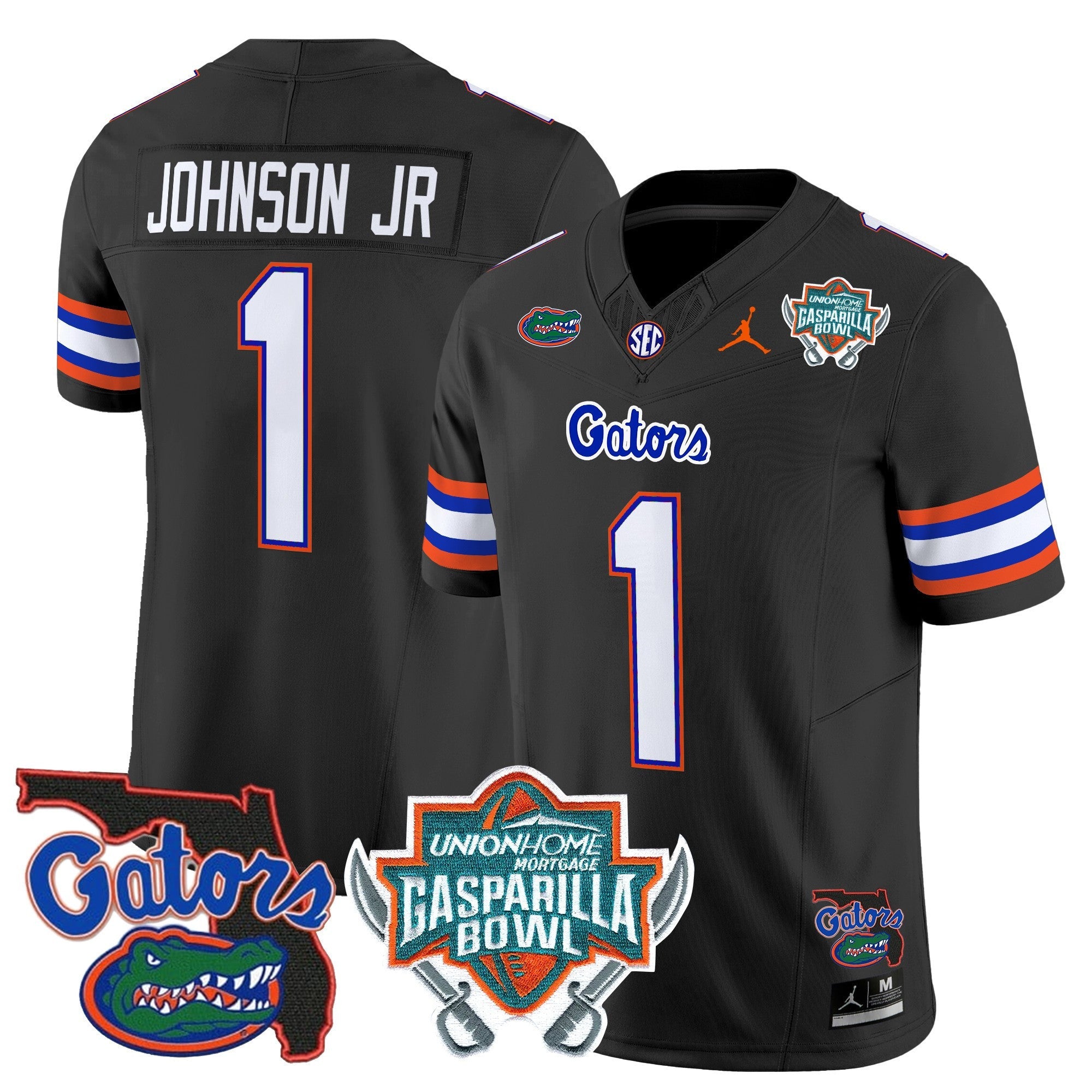Men's Florida Gators 2025 Gasparilla Bowl Patch Vapor Limited Jersey - All Stitched