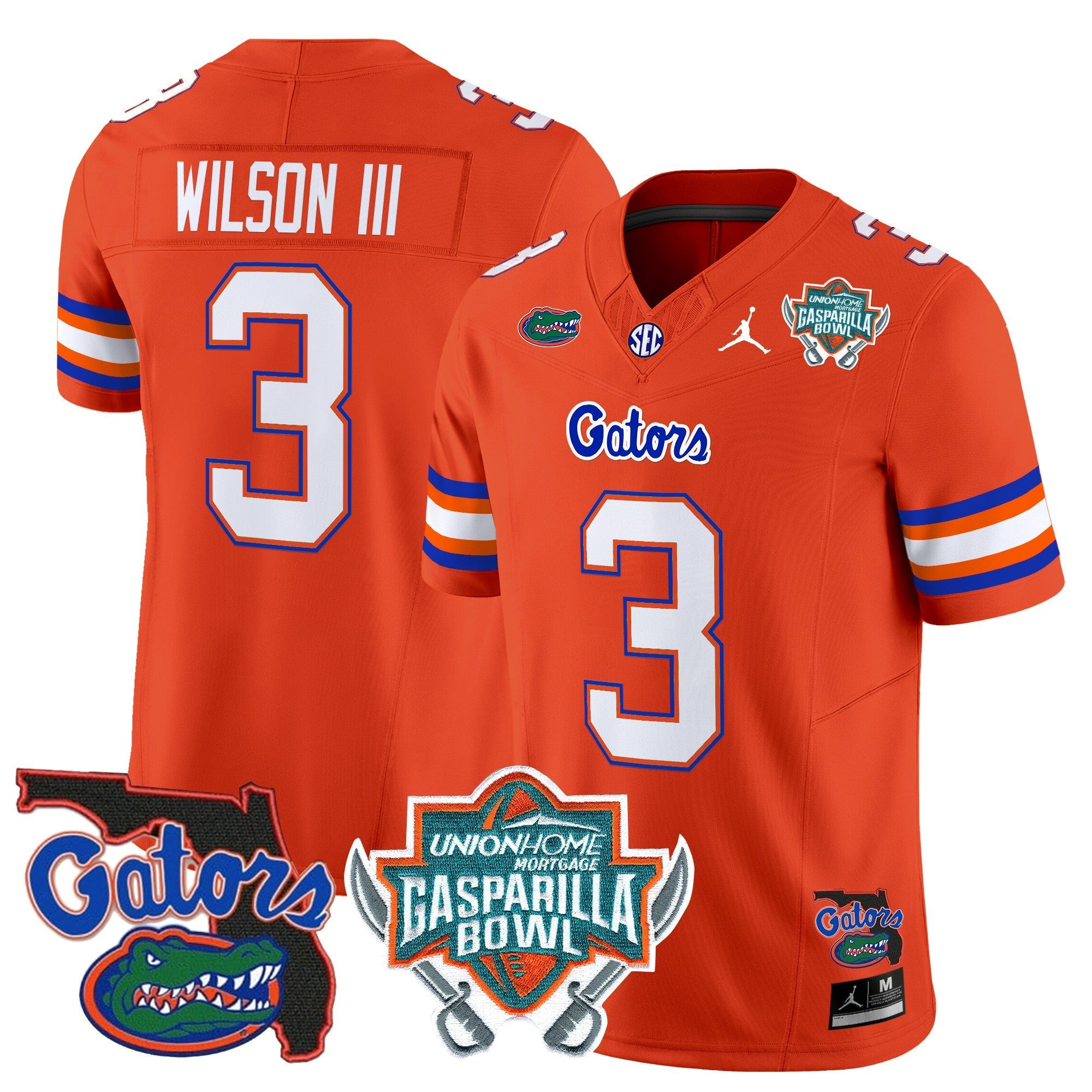 Men's Florida Gators 2025 Gasparilla Bowl Patch Vapor Limited Jersey - All Stitched