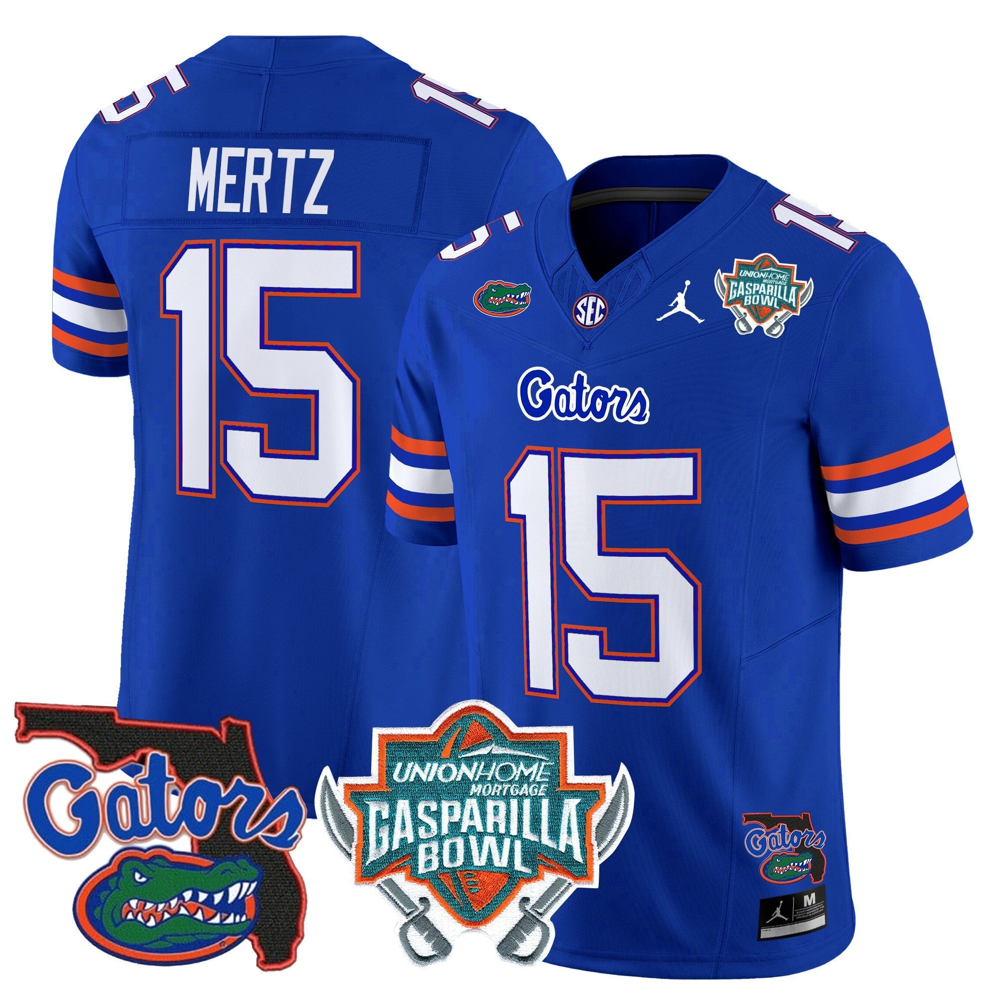Men's Florida Gators 2025 Gasparilla Bowl Patch Vapor Limited Jersey - All Stitched