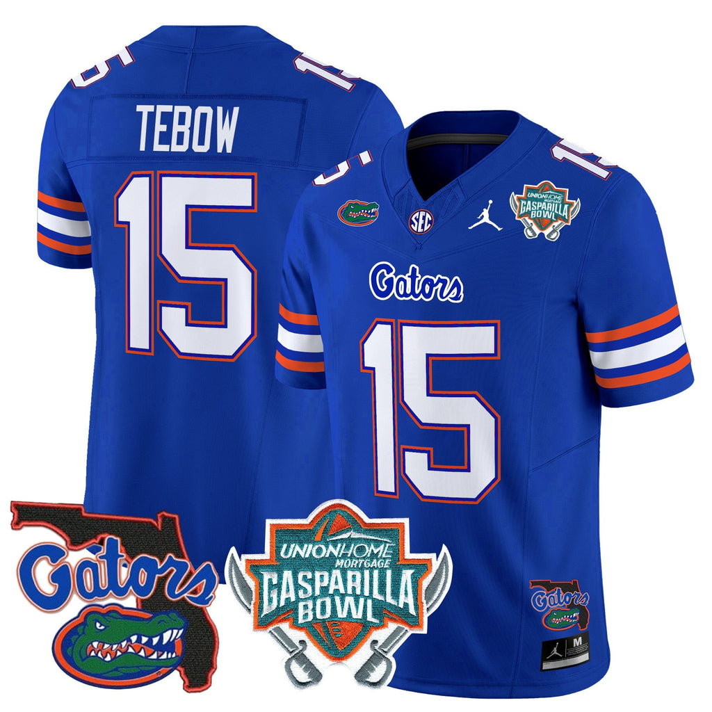 Men's Florida Gators 2025 Gasparilla Bowl Patch Vapor Limited Jersey - All Stitched