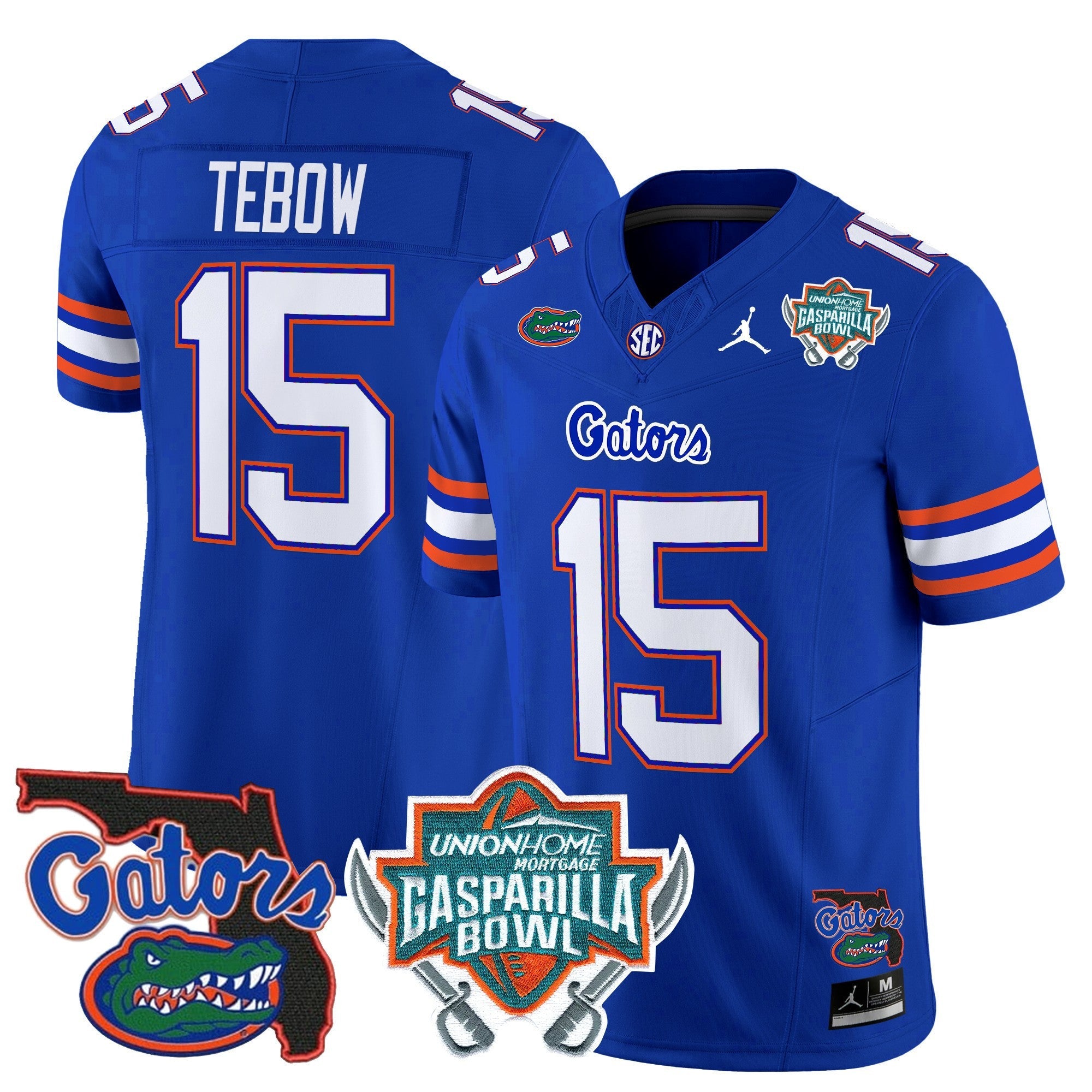 Men's Florida Gators 2025 Gasparilla Bowl Patch Vapor Limited Jersey - All Stitched