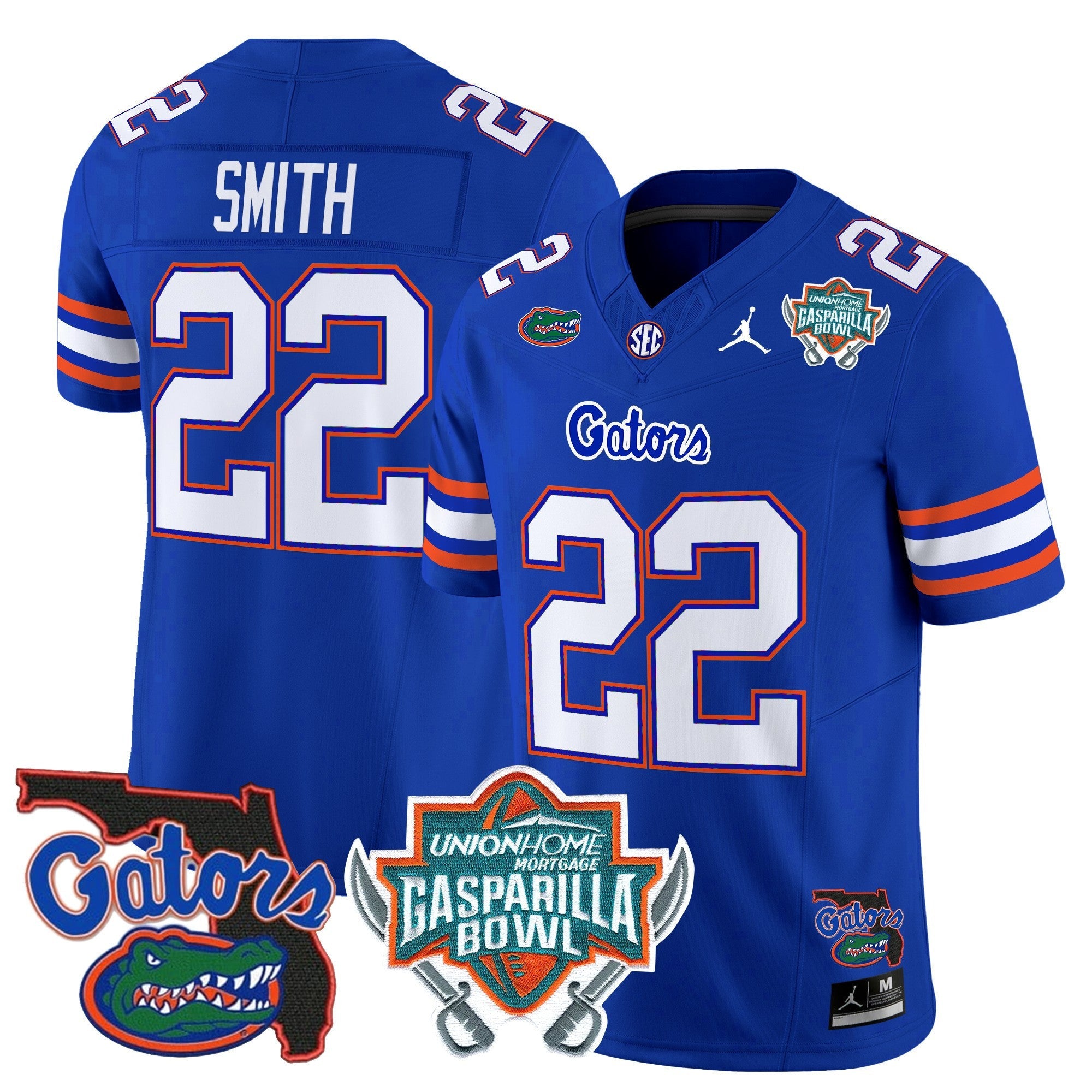 Men's Florida Gators 2025 Gasparilla Bowl Patch Vapor Limited Jersey - All Stitched