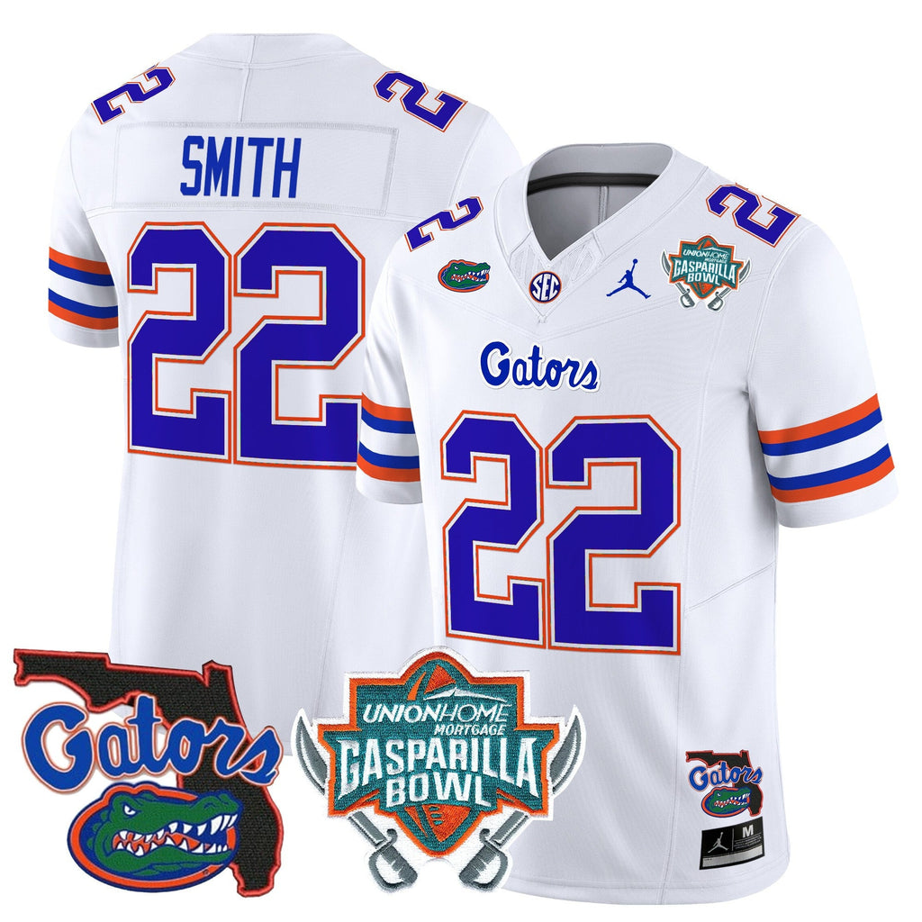 Men's Florida Gators 2025 Gasparilla Bowl Patch Vapor Limited Jersey - All Stitched