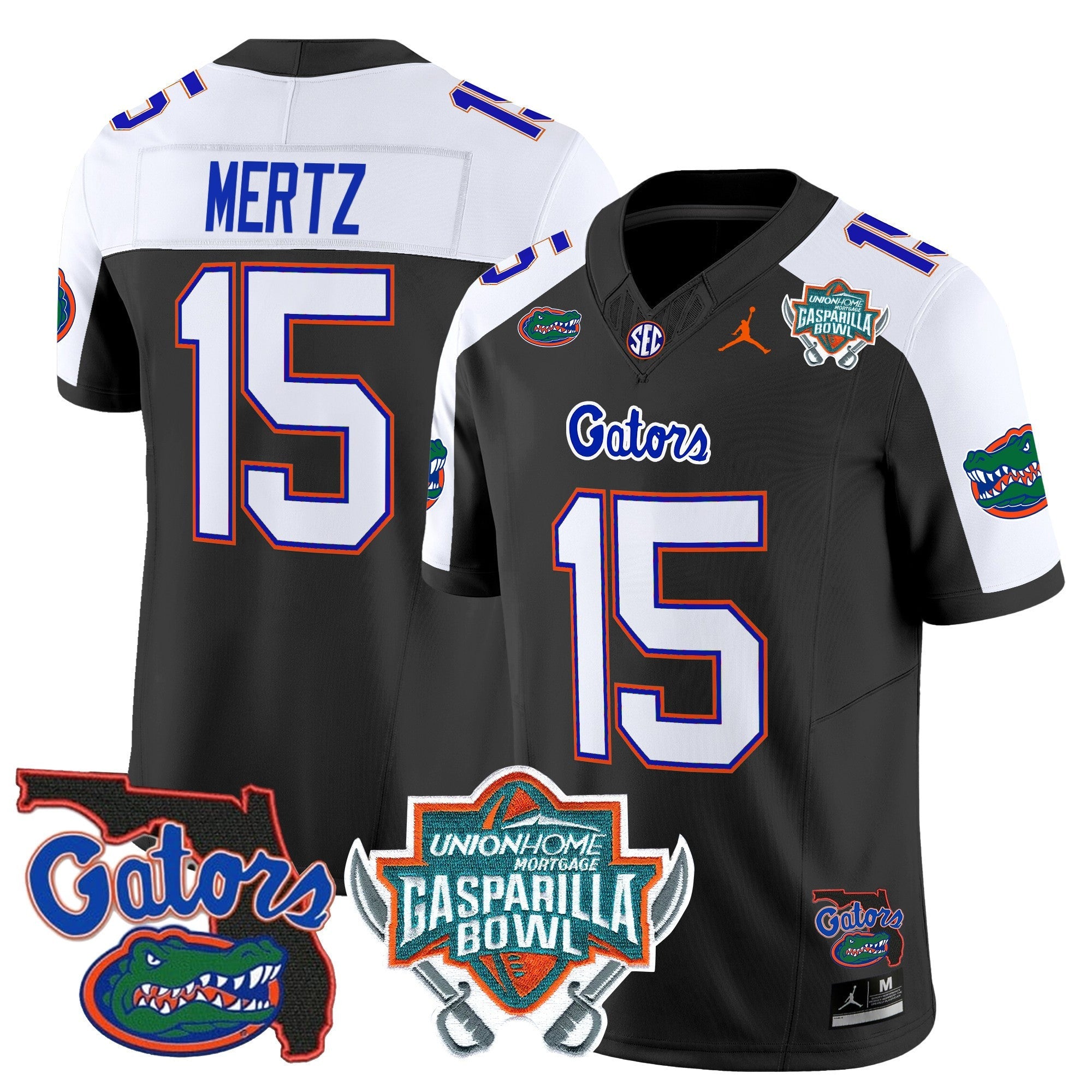 Men's Florida Gators 2025 Gasparilla Bowl Patch Vapor Limited Jersey - All Stitched
